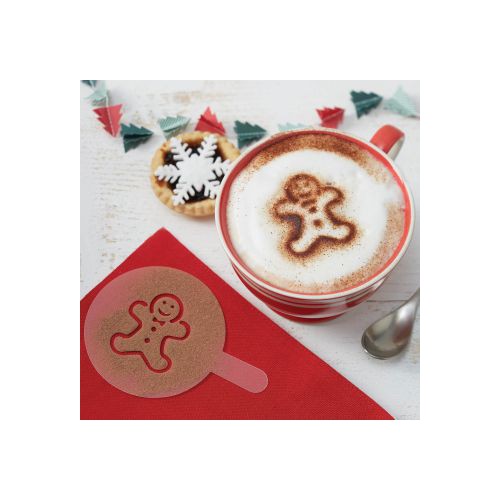 6 Weihnachtsgetränke Schablonen