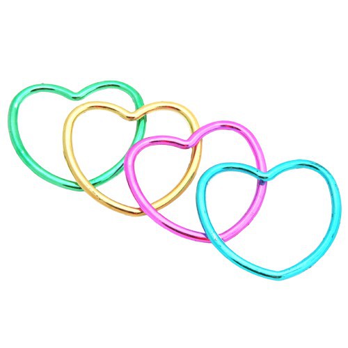 12 Shiny Heart Bracelets