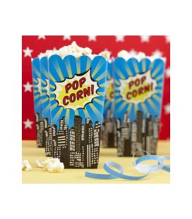 8 Super Heroes Popcorn Boxes