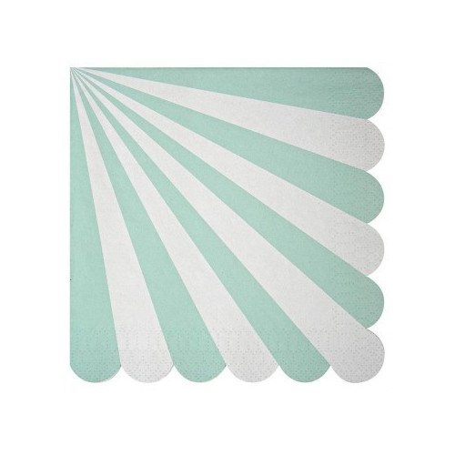 20 Grandes Serviettes Aqua Meri Meri