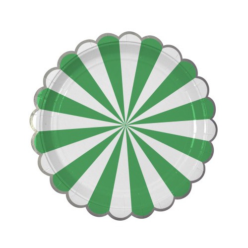 8 Petites Assiettes Vert Meri Meri