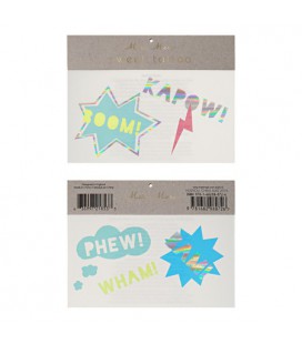 Boom Kapow Temporary Tattoos