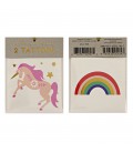 Unicorn & Rainbow Temporary Tattoos