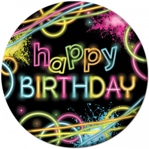 Glow Party Plates