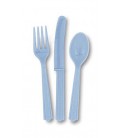 18 Baby Blue Cutlery