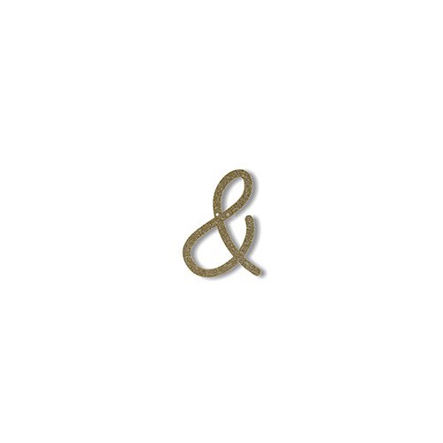 Acrylic Gold Glitter Symbol &