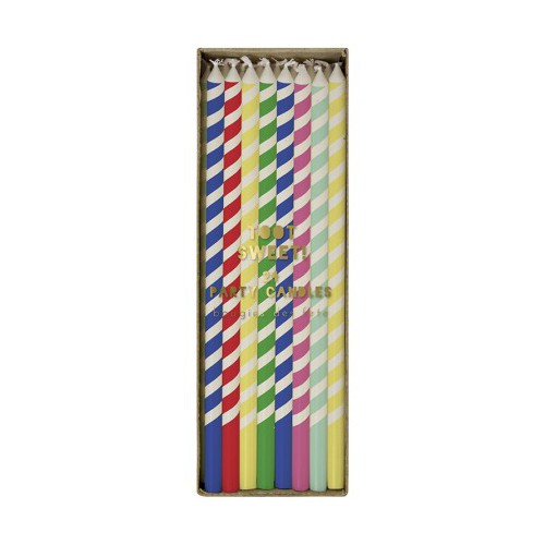 24 Bright Multi Color Candles