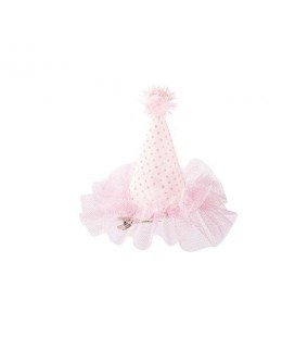 Mini Party Hat Pink Dots