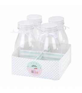 4 Mini Milk Bottles