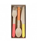 24 Tutti Frutti Holzbesteckteile von Meri Meri