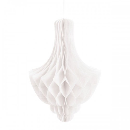 White Honeycomb Chandelier