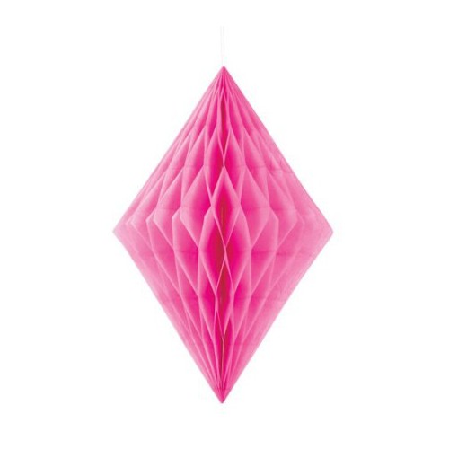 Hot Pink Honeycomb Diamond