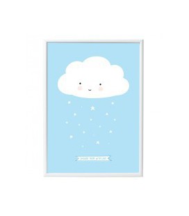 Poster Blaue Wolke