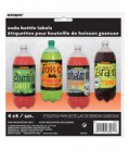 4 Etiquettes Bouteille de Soda Vintage Halloween