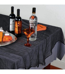 Surnappe Organza Noire