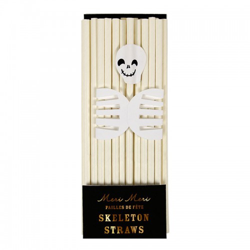 24 Trinkhalme mit Halloween Toppers