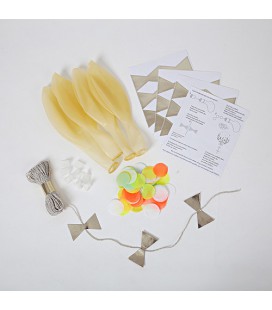 Kit 8 Neon Confetti Balloons