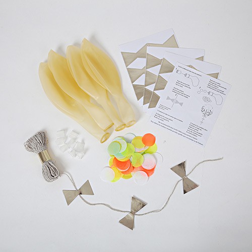 Kit 8 Neon Confetti Balloons