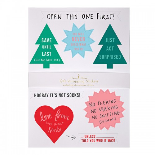 Festive Gift Wrapping Stickers