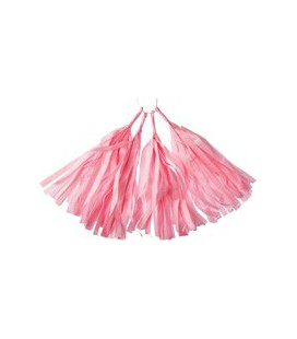 4 Pink Tassels