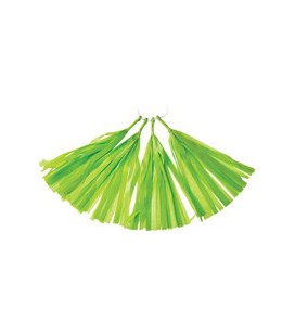 4 Lime Tassels