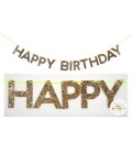Gold Happy Birthday Garland