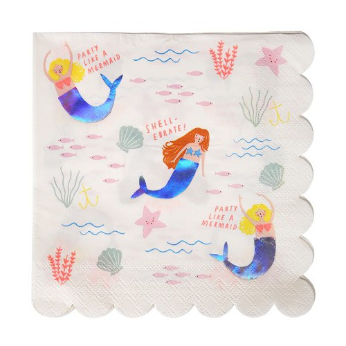 Let's be Mermaids Napkins