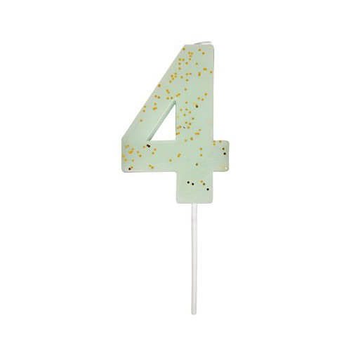 Number4 Mint Candle