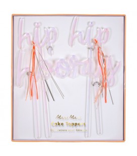 Hip Hip Hooray Cake Topper