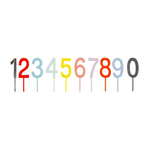 Multicoloured Number Toppers