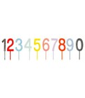 Multicoloured Number Toppers