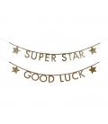 Gold Glitter Letter Garland Kit