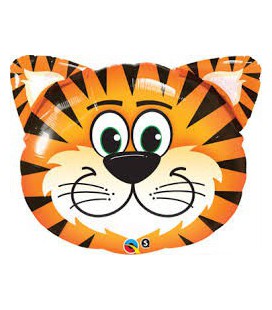Tigerkopf Folienbluftballon