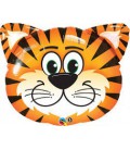 Tigerkopf Folienbluftballon