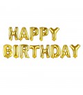 Happy Birthday Goldene Buchstaben Folienluftballons