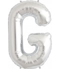 Silver G Mylar Balloon