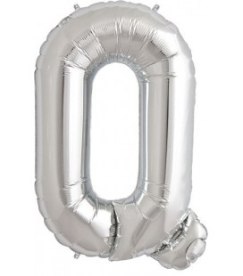 Silver Q Mylar Balloon