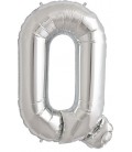 Silver Q Mylar Balloon