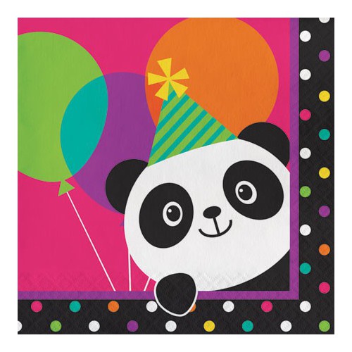 Grandes Serviettes Panda Party