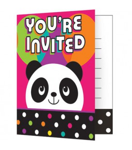 Panda Party Invitations