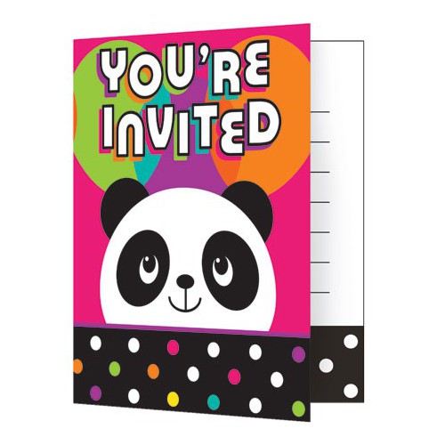 Invitations Panda Party