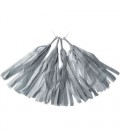 4 Grey Tassels