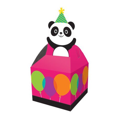 8 Panda Party Treat Boxes