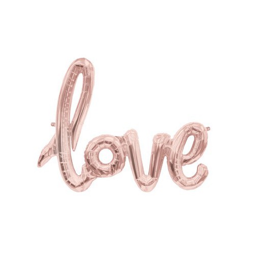 Rose Gold Love Mylar Balloon