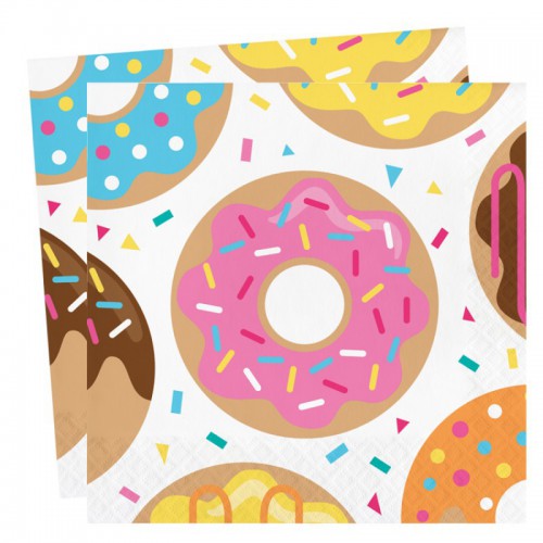 Grandes Serviettes Donut Party