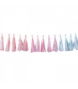 Iridescent Tassel Garland