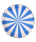 8 Blue Meri Meri Big Plates