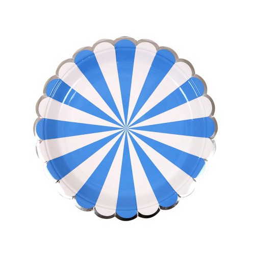 8 Petites Assiettes Bleu Meri Meri