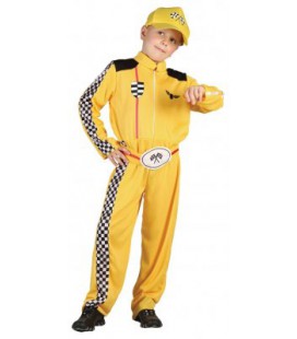 Déguisement Pilote de Course Jaune
