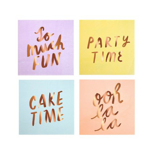 Petites Serviettes Typo